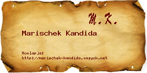 Marischek Kandida névjegykártya